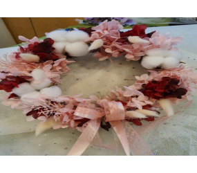 프리저브드 플라워 리스 만들기