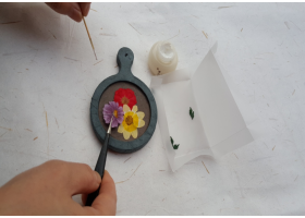 꽃담은 한지거울 만들기