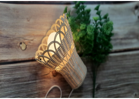 라탄 전등갓 만들기